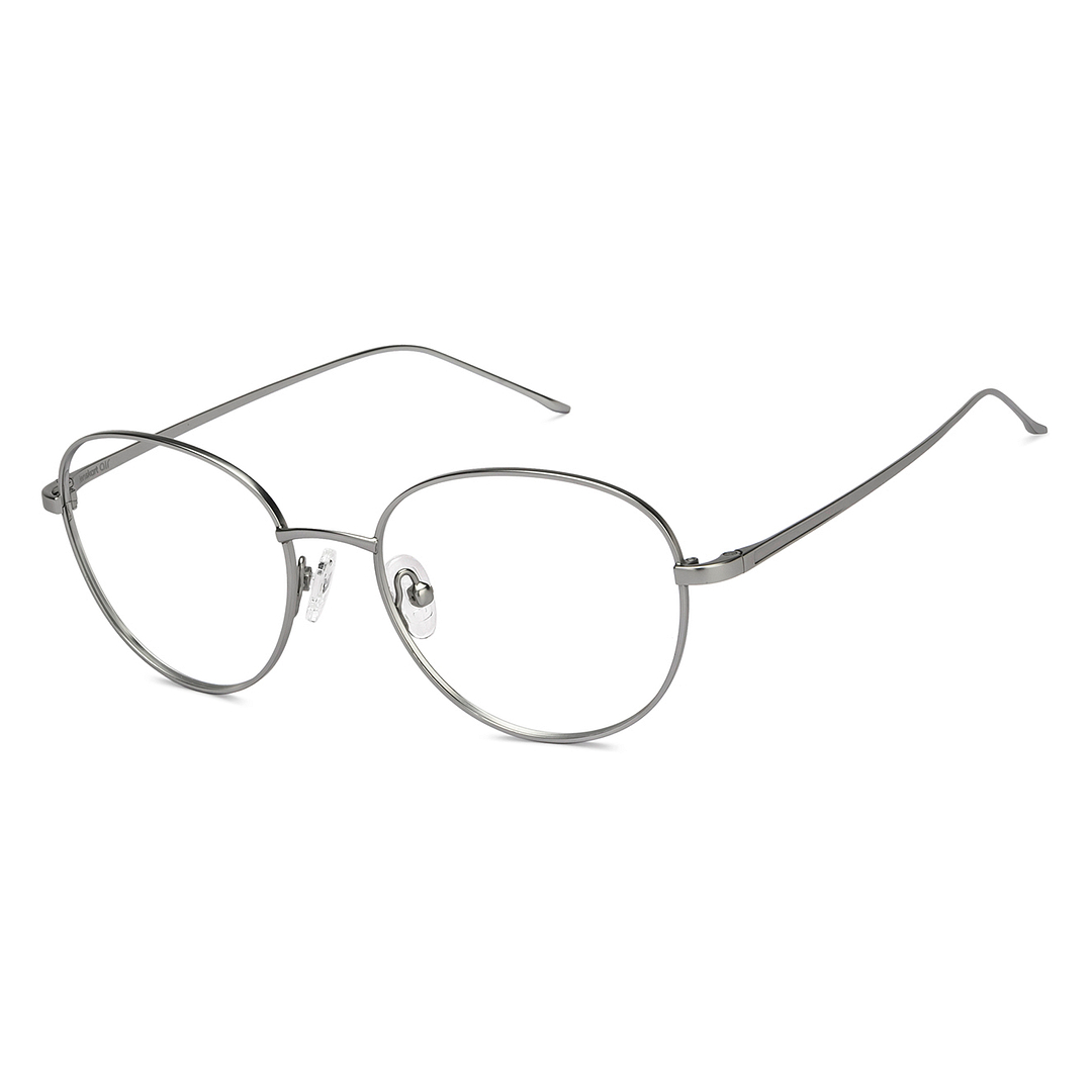 Lenskart Air Online Silver Full Rim Round right side