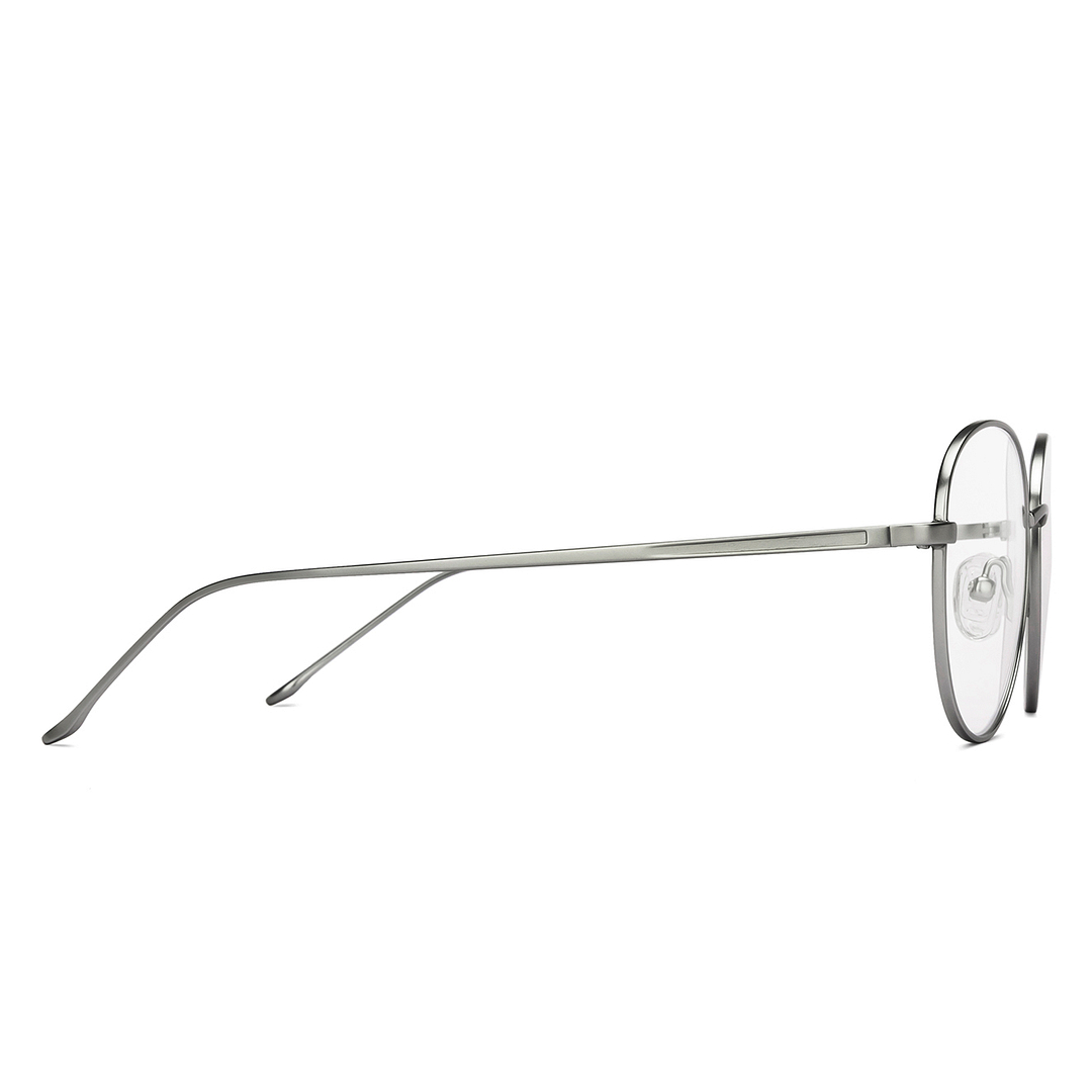 Lenskart Air Online Silver Full Rim Round left side