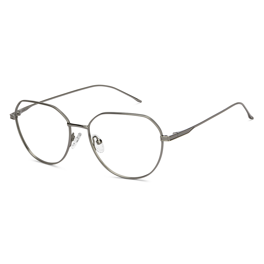 Lenskart Air Online Silver Full Rim Round left side