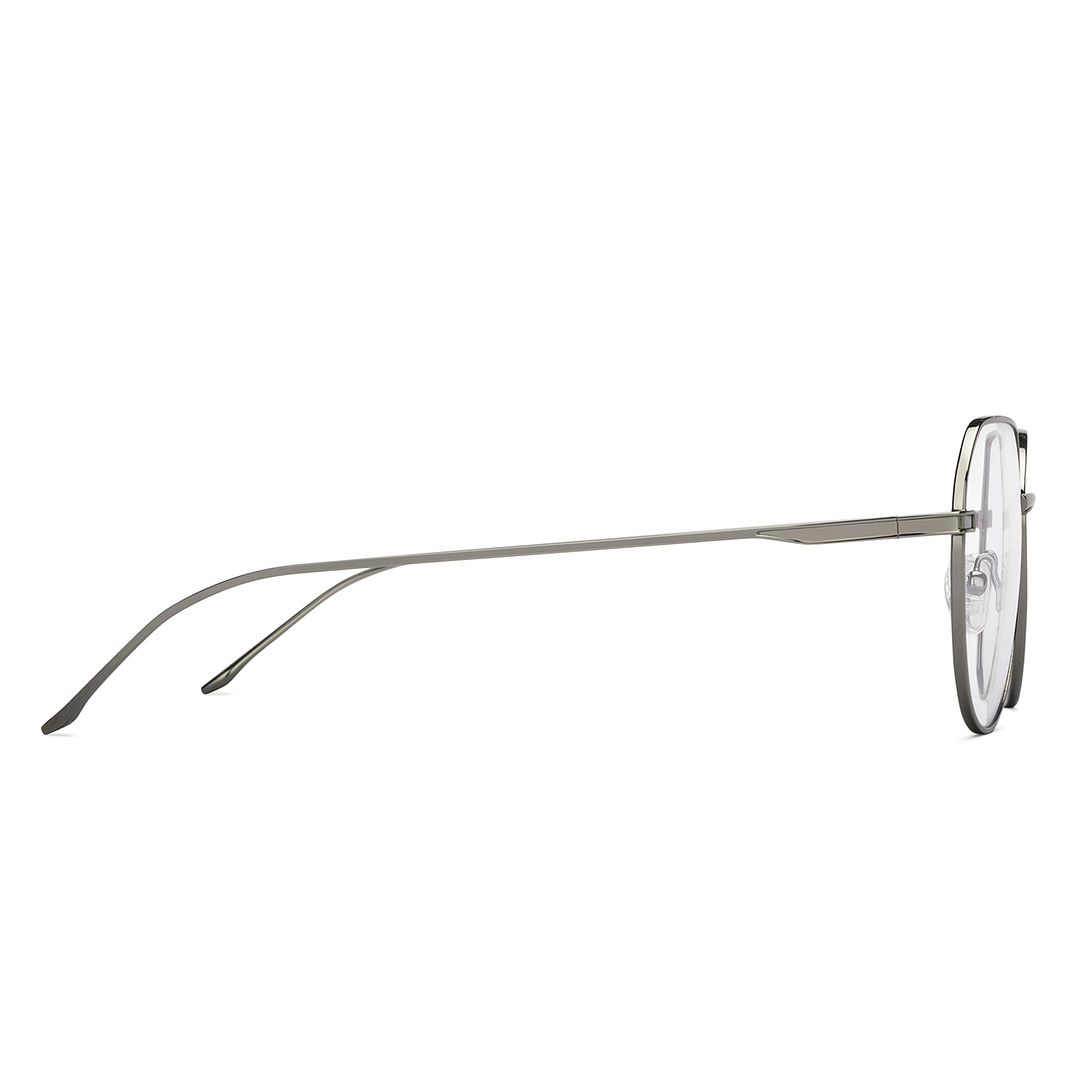 Lenskart Air Online Silver Full Rim Round left side