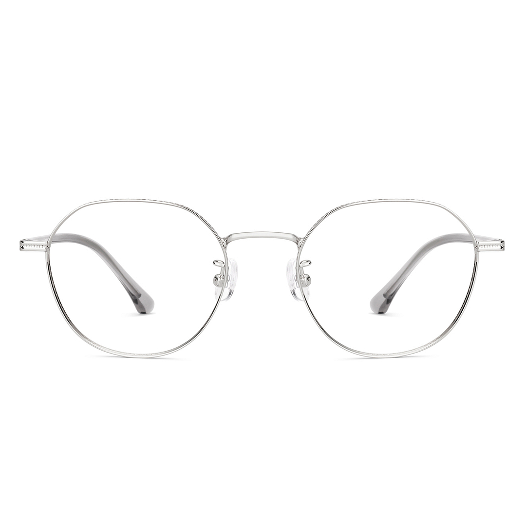 Lenskart Air Silver Full Rim Round right side