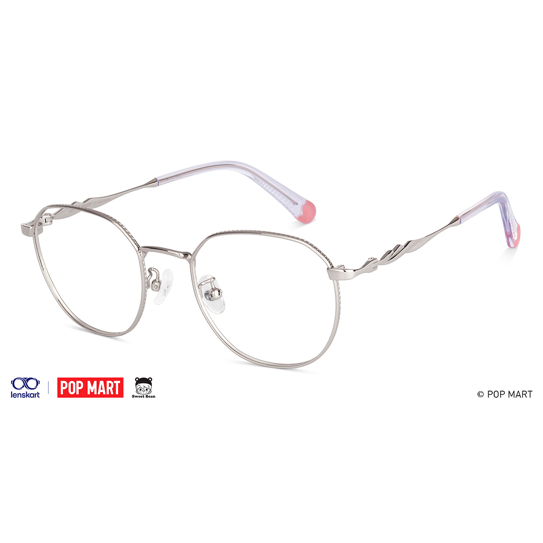 Lenskart Silver Full Rim Round left side