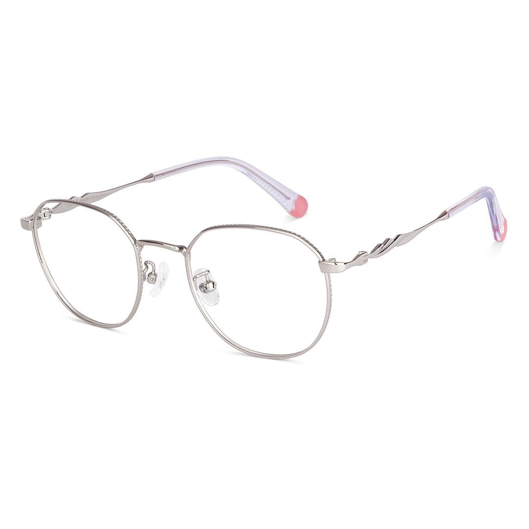 Lenskart Silver Full Rim Round left side