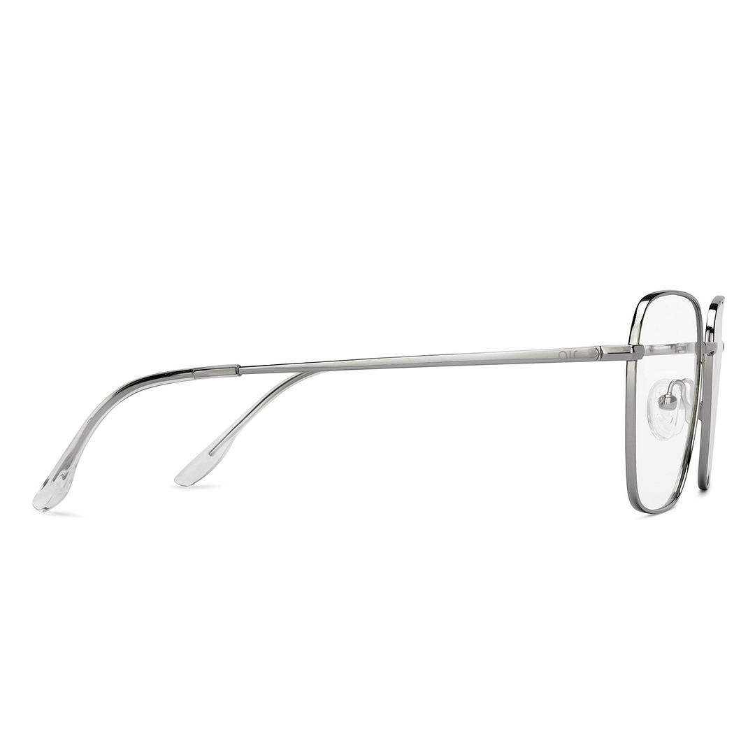 Lenskart Air Silver Full Rim Square right side