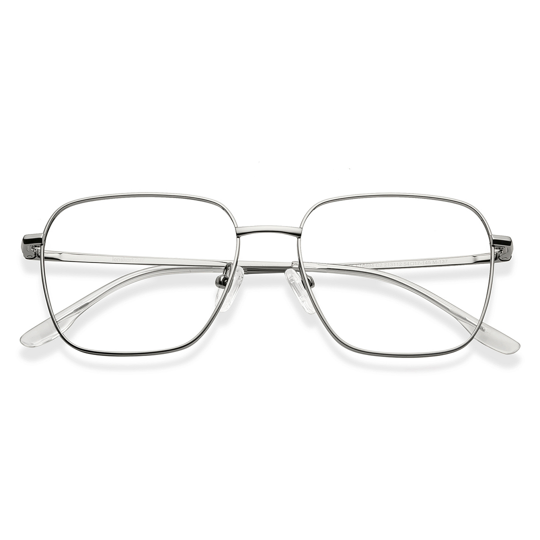 Lenskart Air Silver Full Rim Square right side