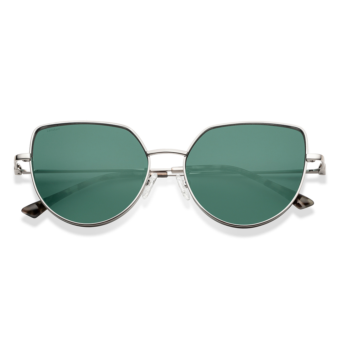 Lenskart Silver Full Rim Cat Eye left side