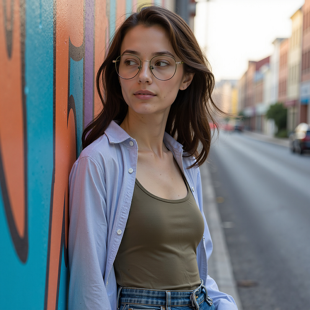 Lenskart Silver Full Rim Round right side