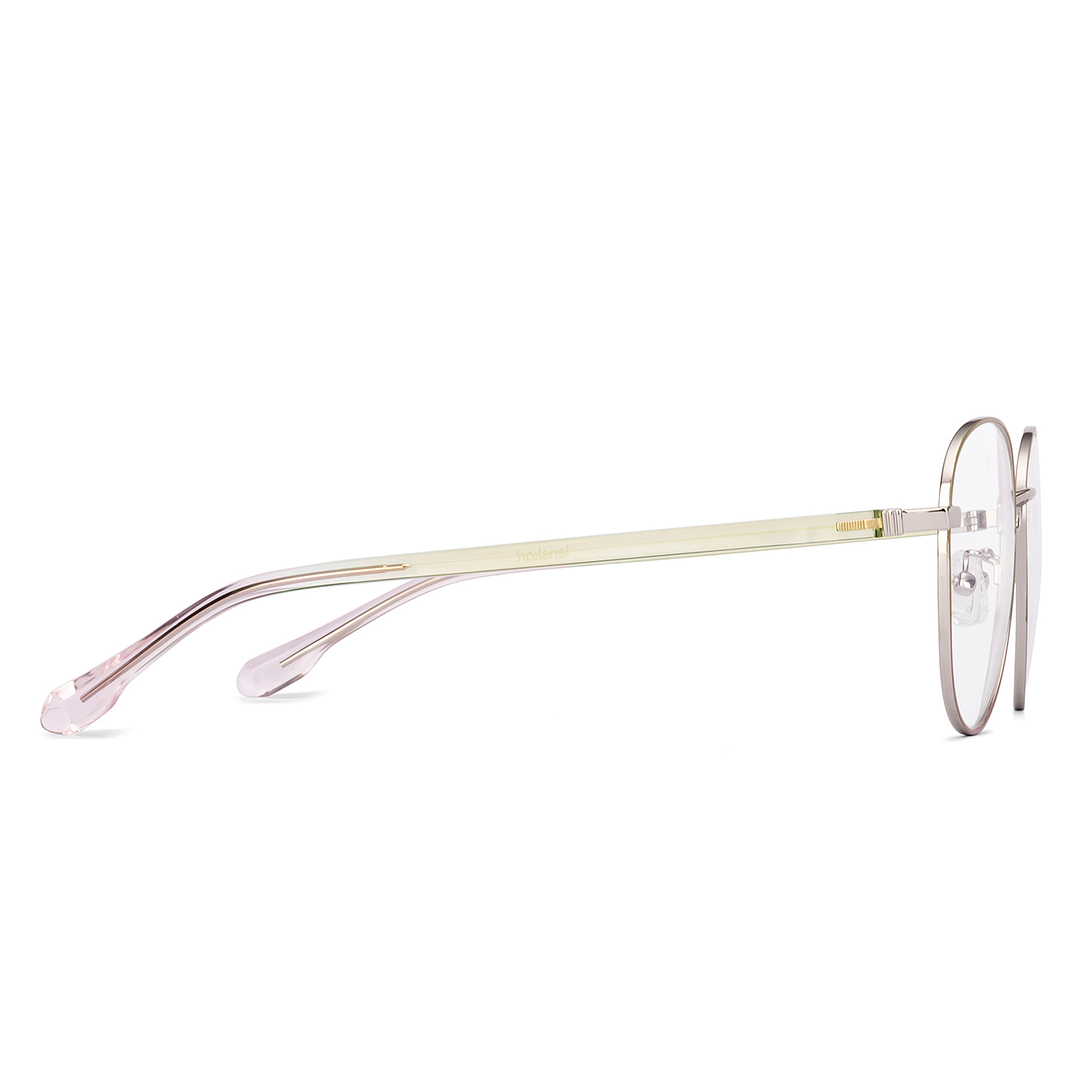 Lenskart Silver Full Rim Round left side