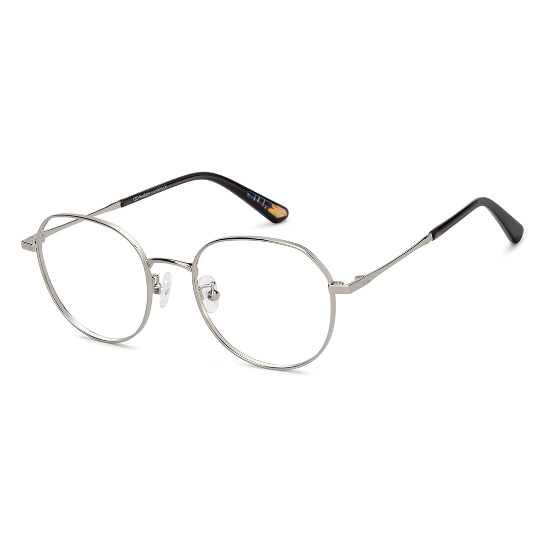 Lenskart Silver Full Rim Round left side