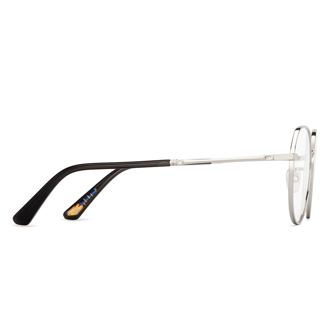 Lenskart Silver Full Rim Round left side