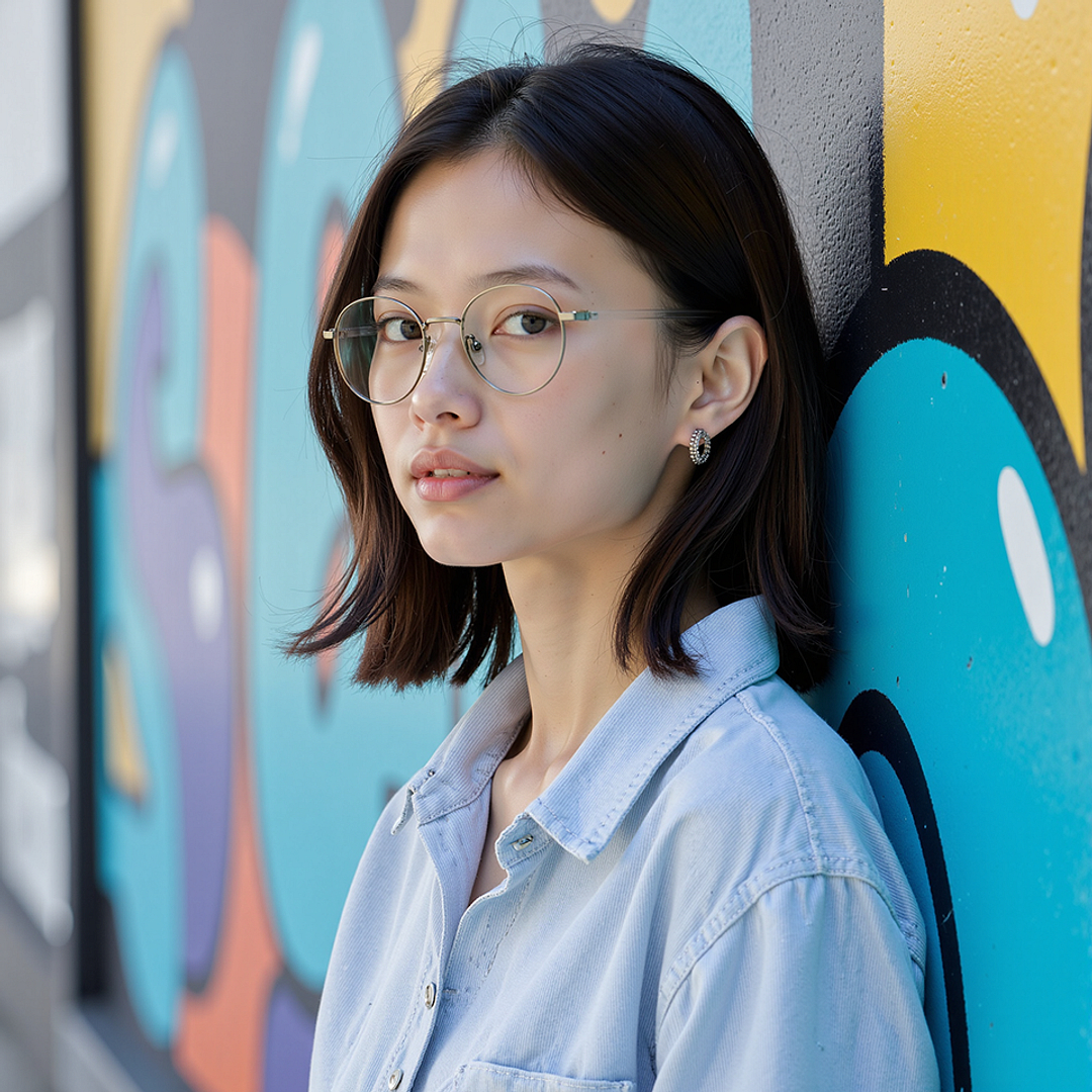 Lenskart Silver Full Rim Round right side