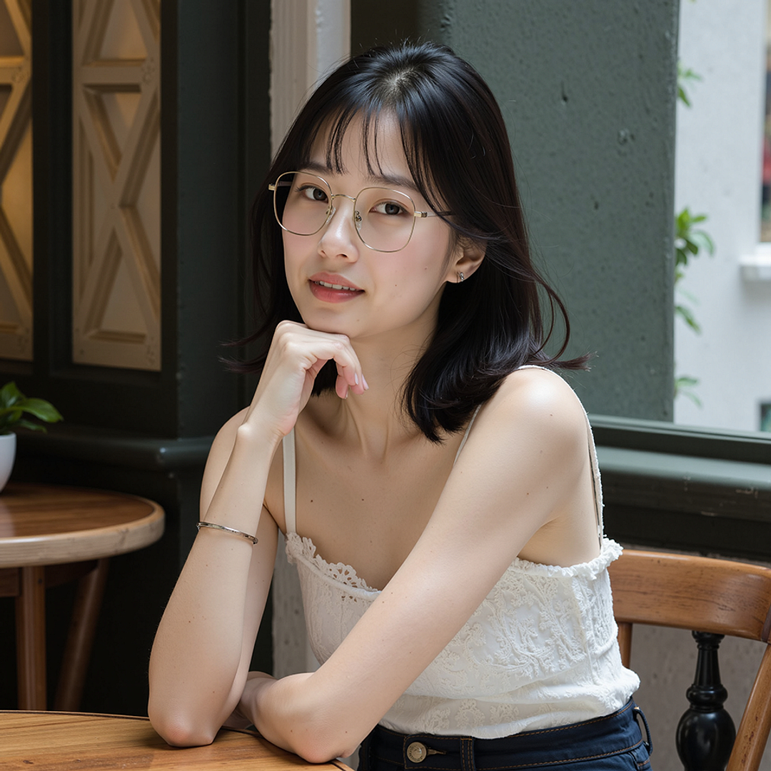 Lenskart Silver Full Rim Square left side