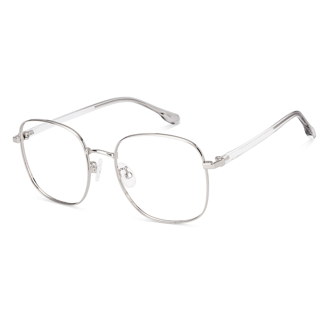 Lenskart Silver Full Rim Square left side