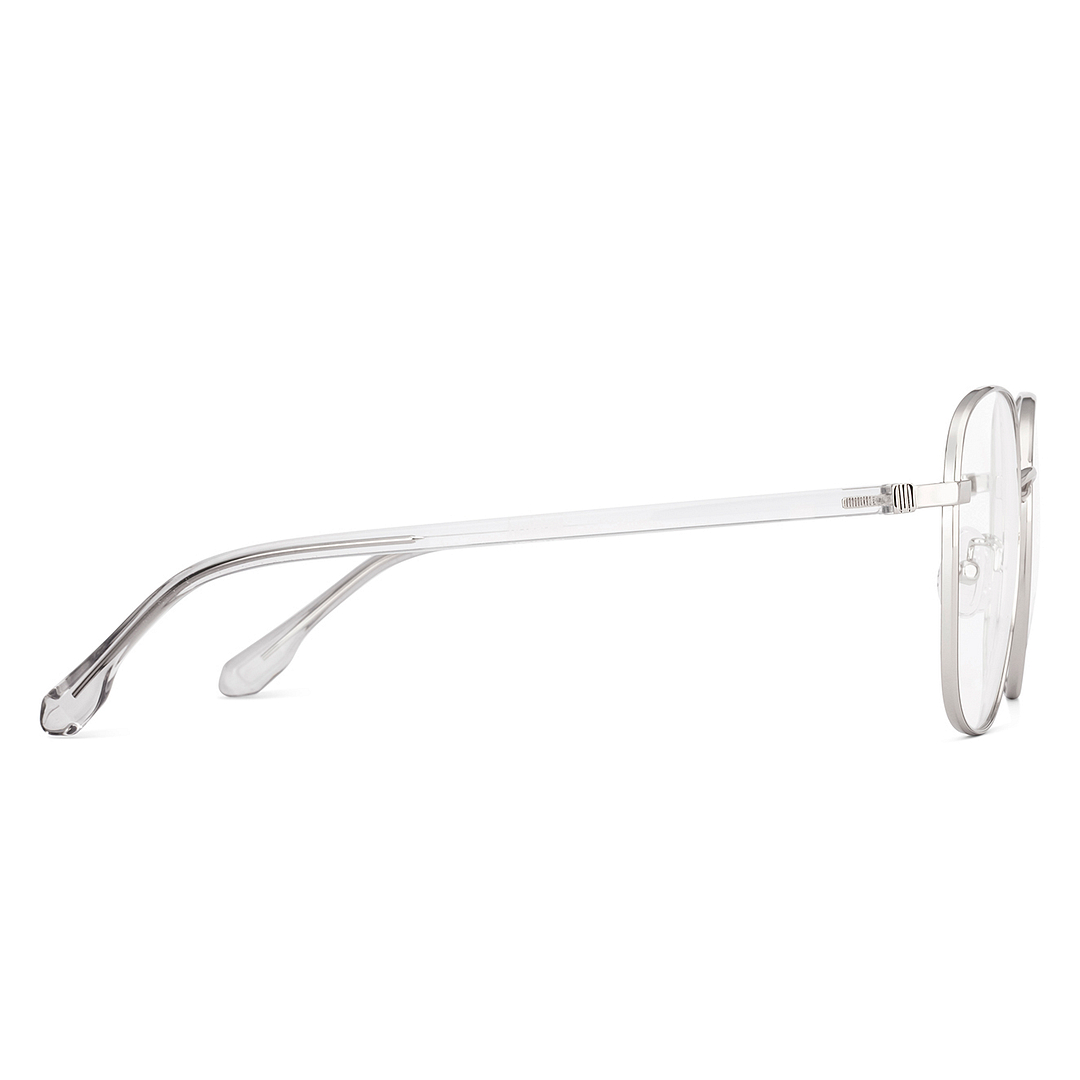 Lenskart Silver Full Rim Square left side