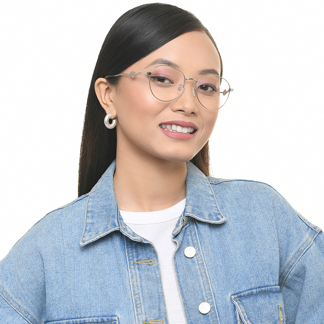 Lenskart Silver Full Rim Round left side