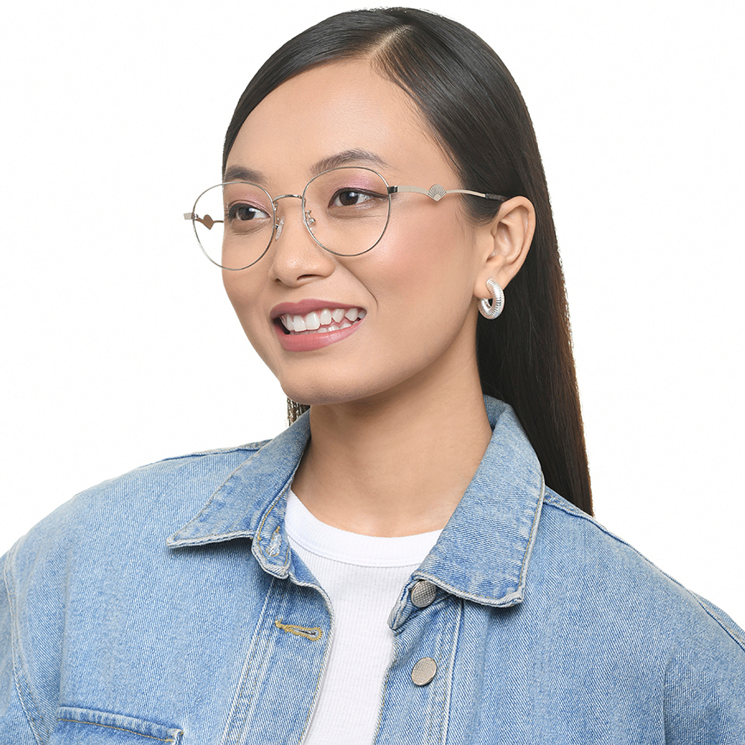 Lenskart Silver Full Rim Round right side