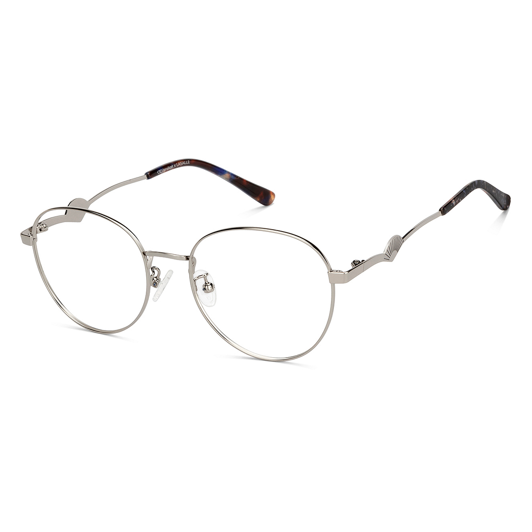 Lenskart Silver Full Rim Round left side
