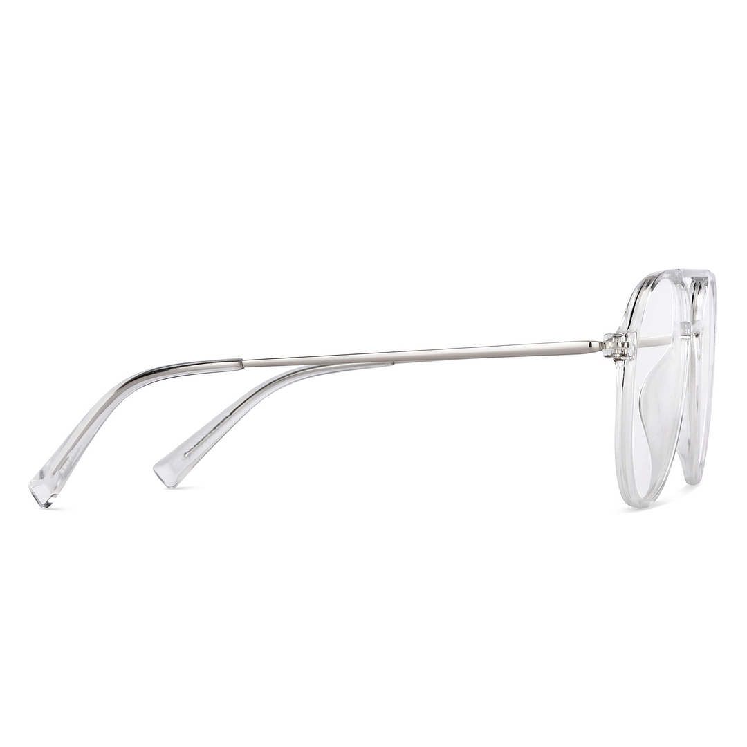 Lenskart Air Online Crystal Transparent Full Rim Aviator left side