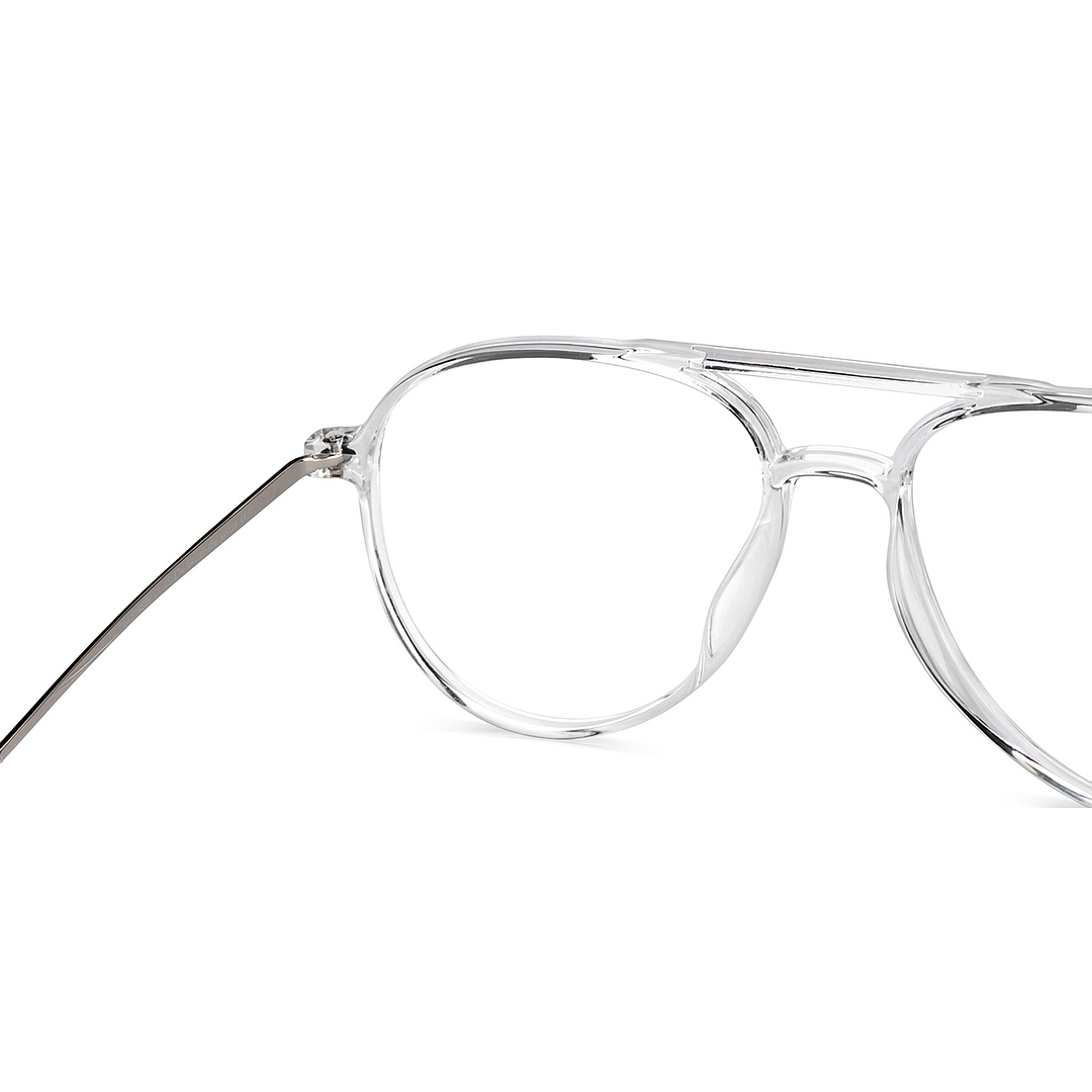 Lenskart Air Online Crystal Transparent Full Rim Aviator right side