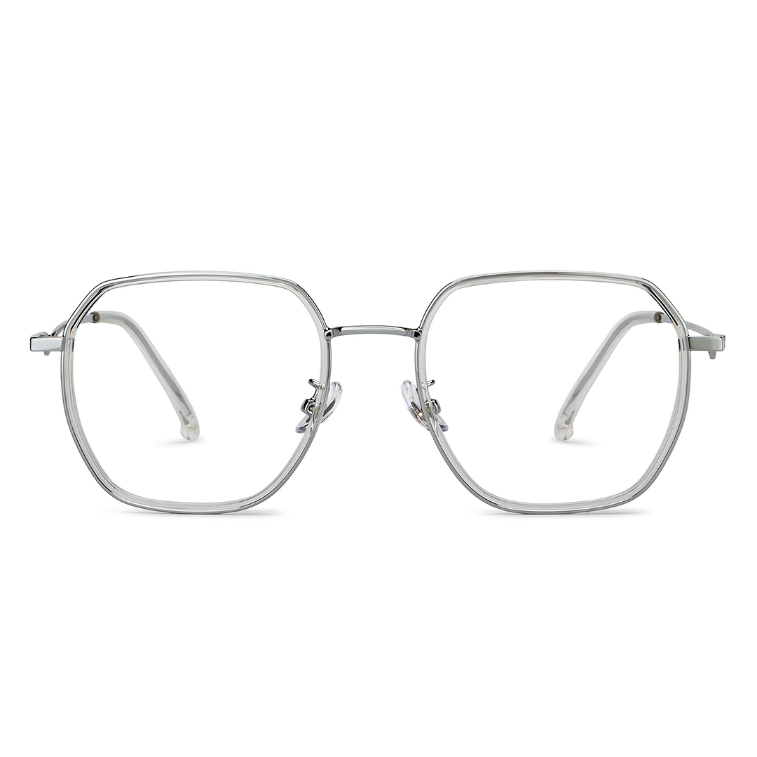 Lenskart Silver Full Rim Geometric right side