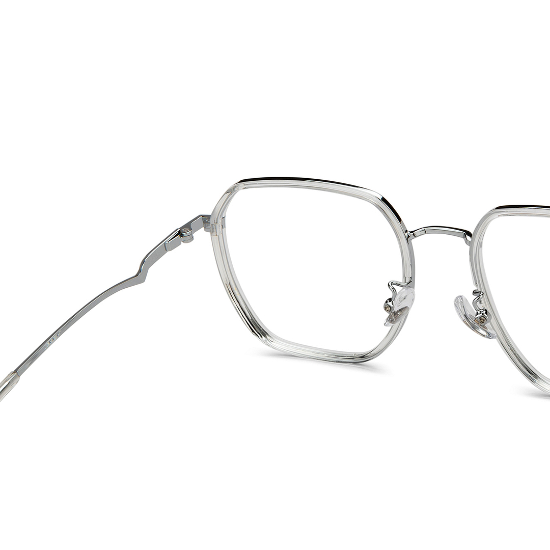 Lenskart Silver Full Rim Geometric right side