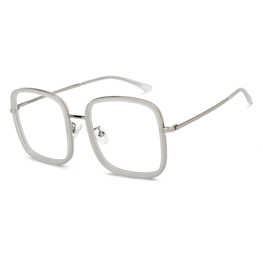 Lenskart Silver Full Rim Square left side