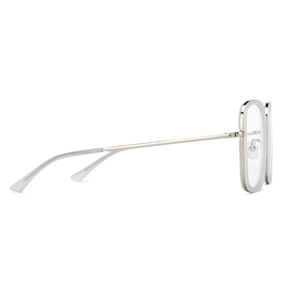 Lenskart Silver Full Rim Square left side