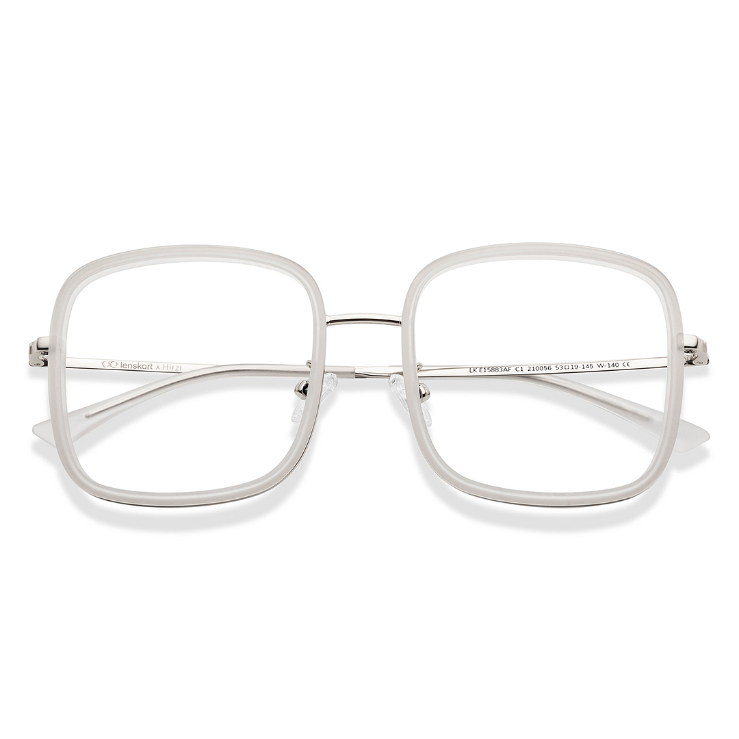 Lenskart Silver Full Rim Square left side