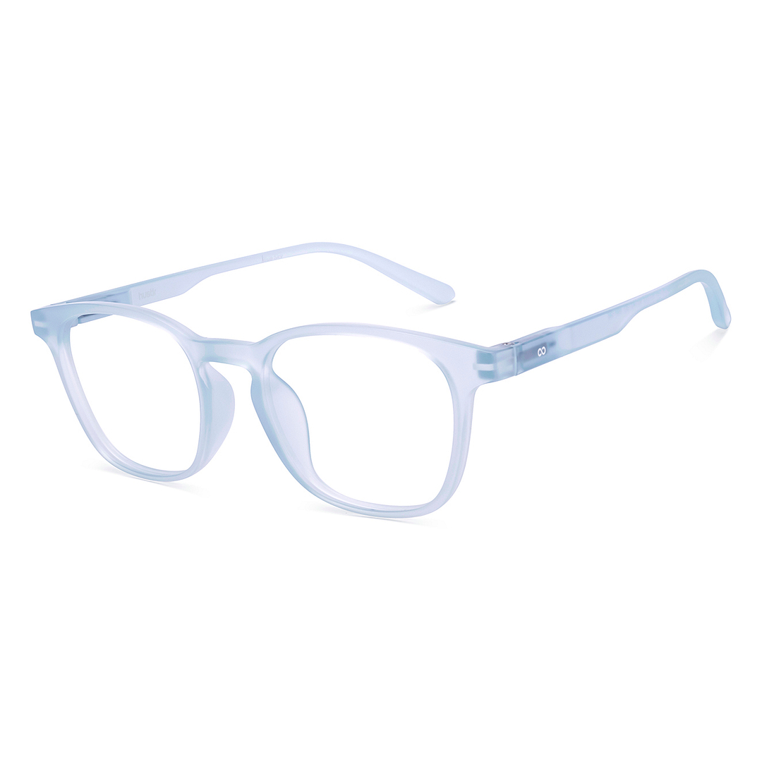 Lenskart Hustlr Sky Blue Full Rim Square left side
