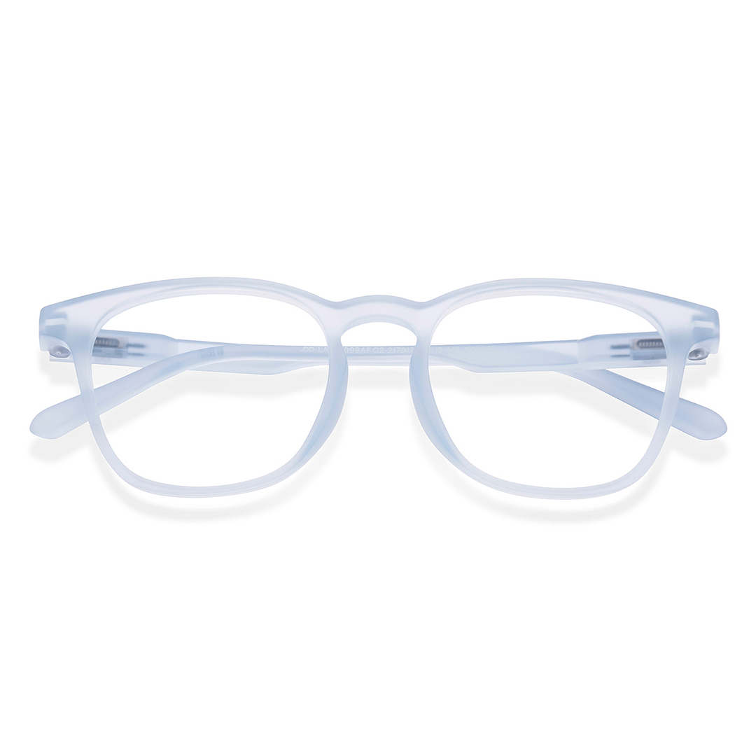 Lenskart Hustlr Sky Blue Full Rim Square left side