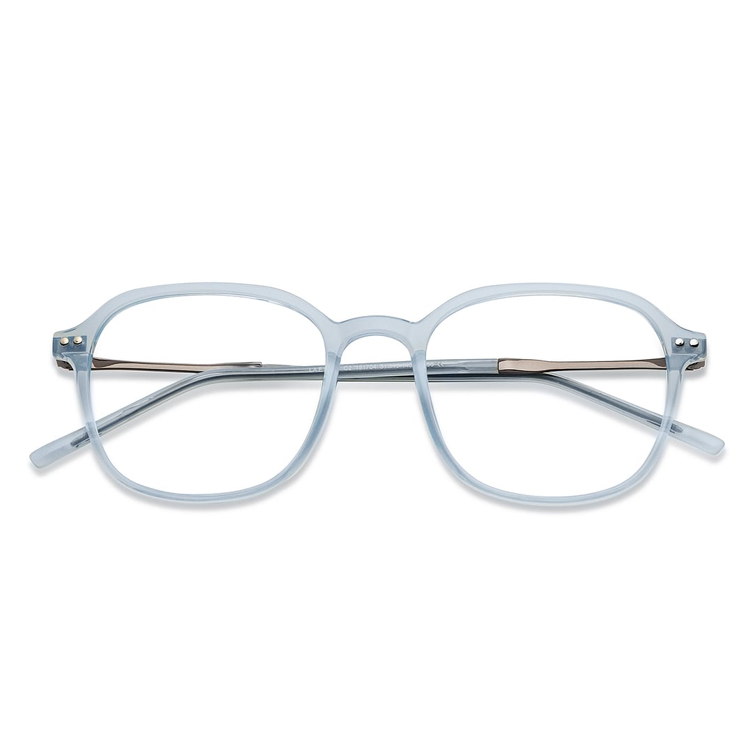 Lenskart Air Sky Blue Full Rim Square left side