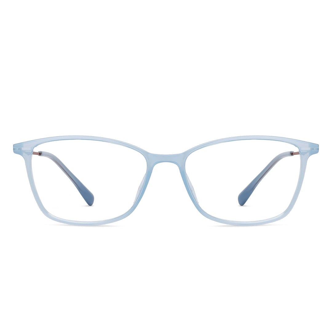 Lenskart Air Online Blue Transparent Full Rim Square left side