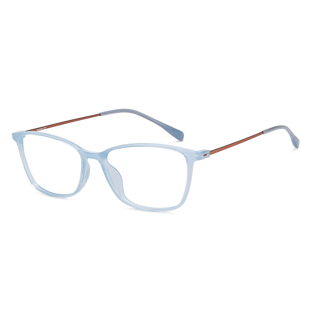 Lenskart Air Online Blue Transparent Full Rim Square right side