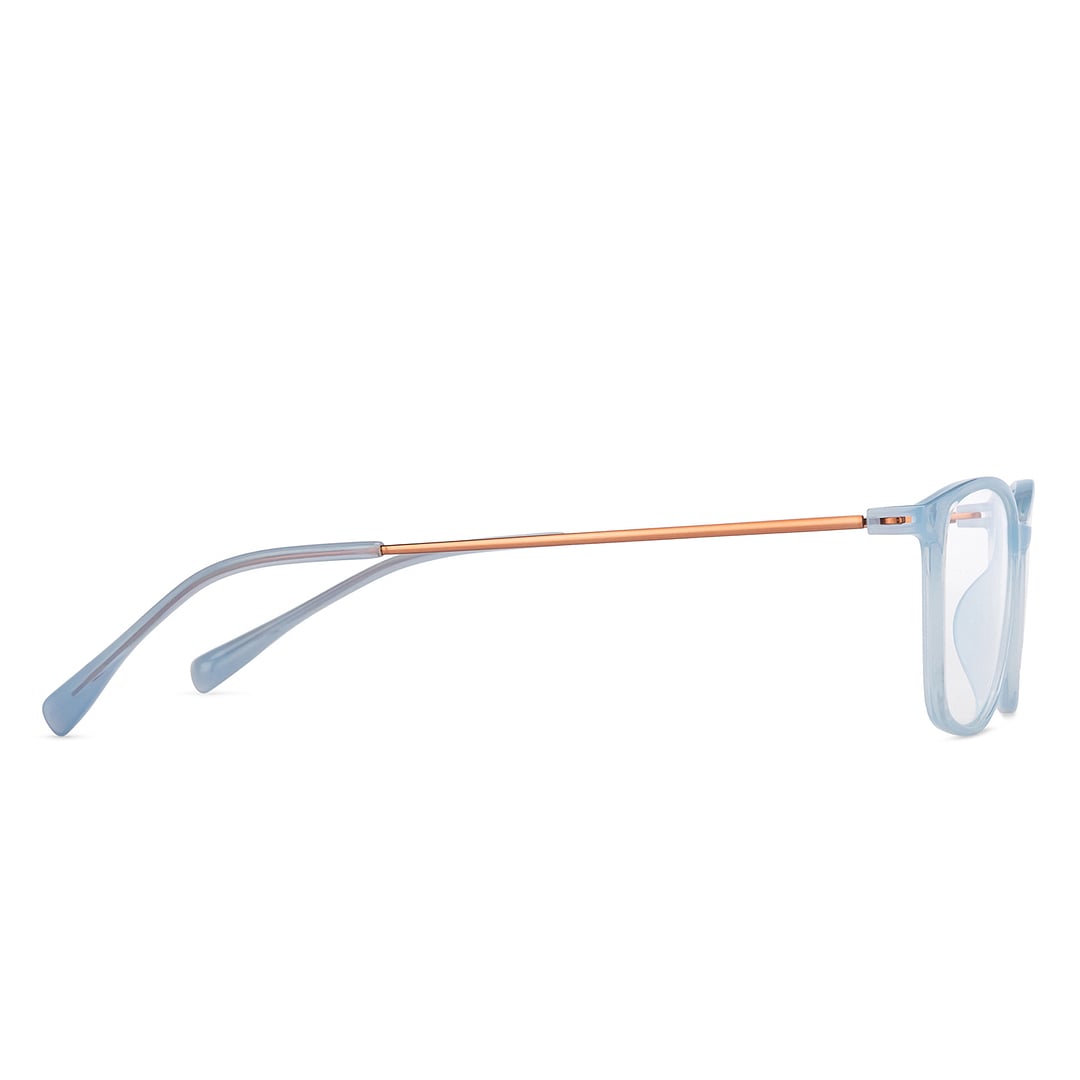 Lenskart Air Online Blue Transparent Full Rim Square left side