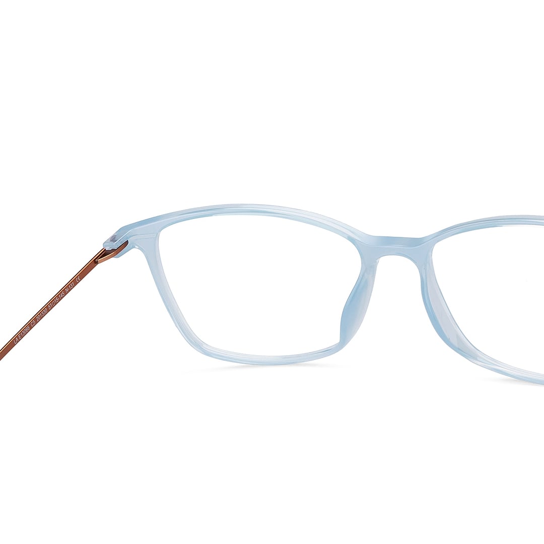 Lenskart Air Online Blue Transparent Full Rim Square right side