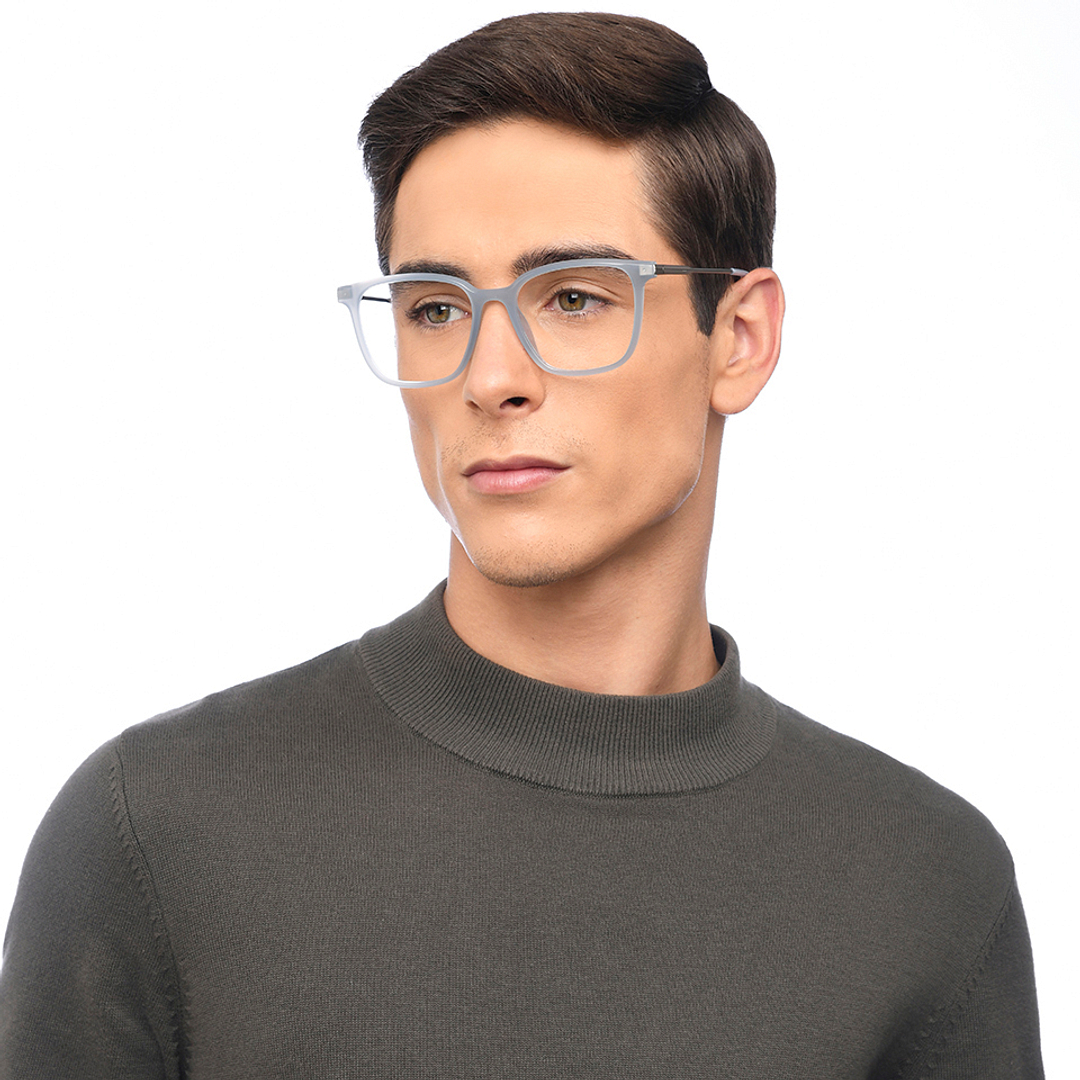 Lenskart Air Online Blue Transparent Full Rim Square right side