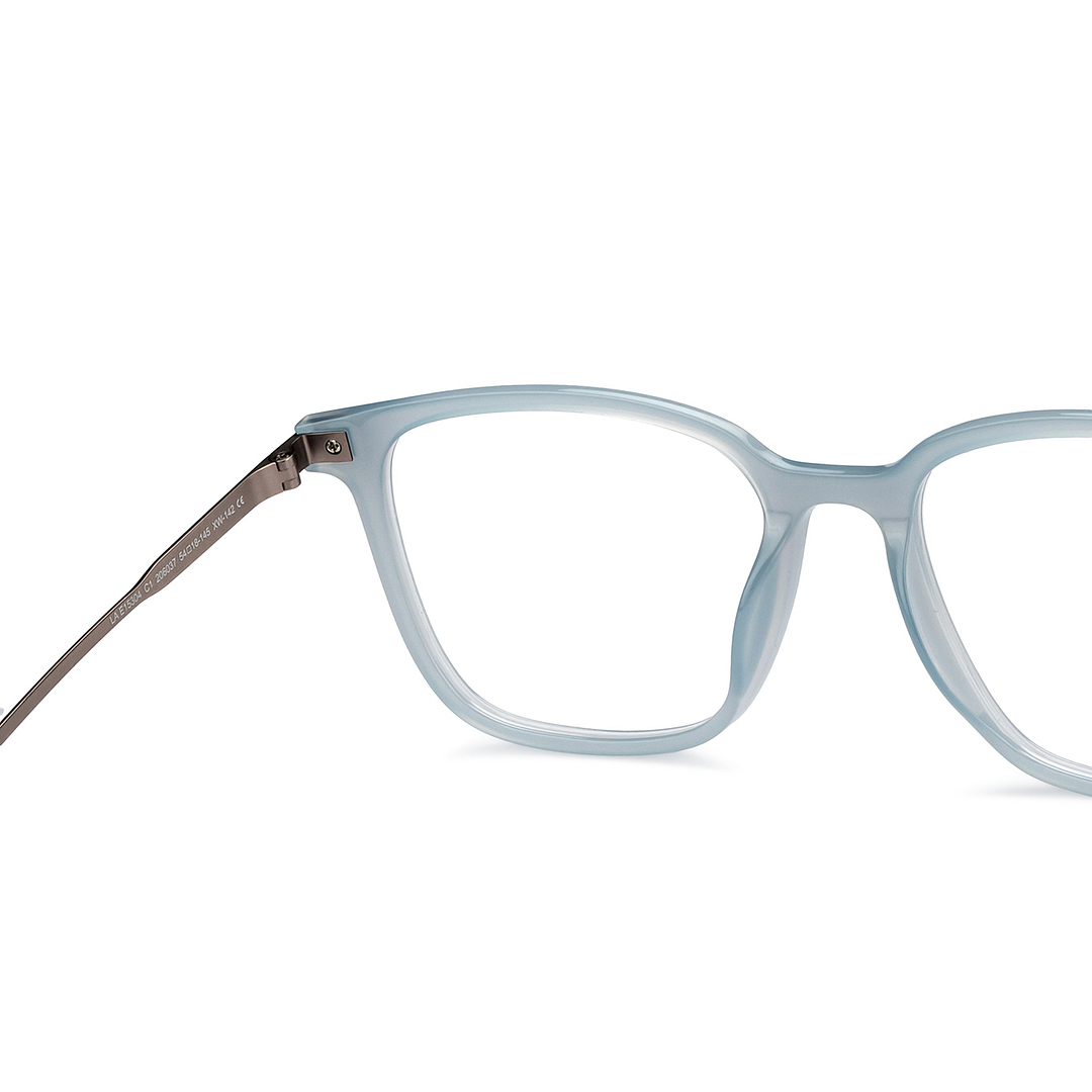 Lenskart Air Online Blue Transparent Full Rim Square right side