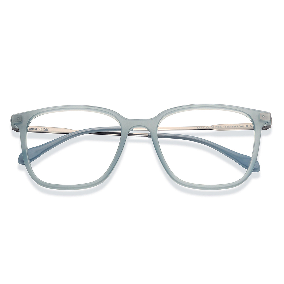 Lenskart Air Online Blue Transparent Full Rim Square left side