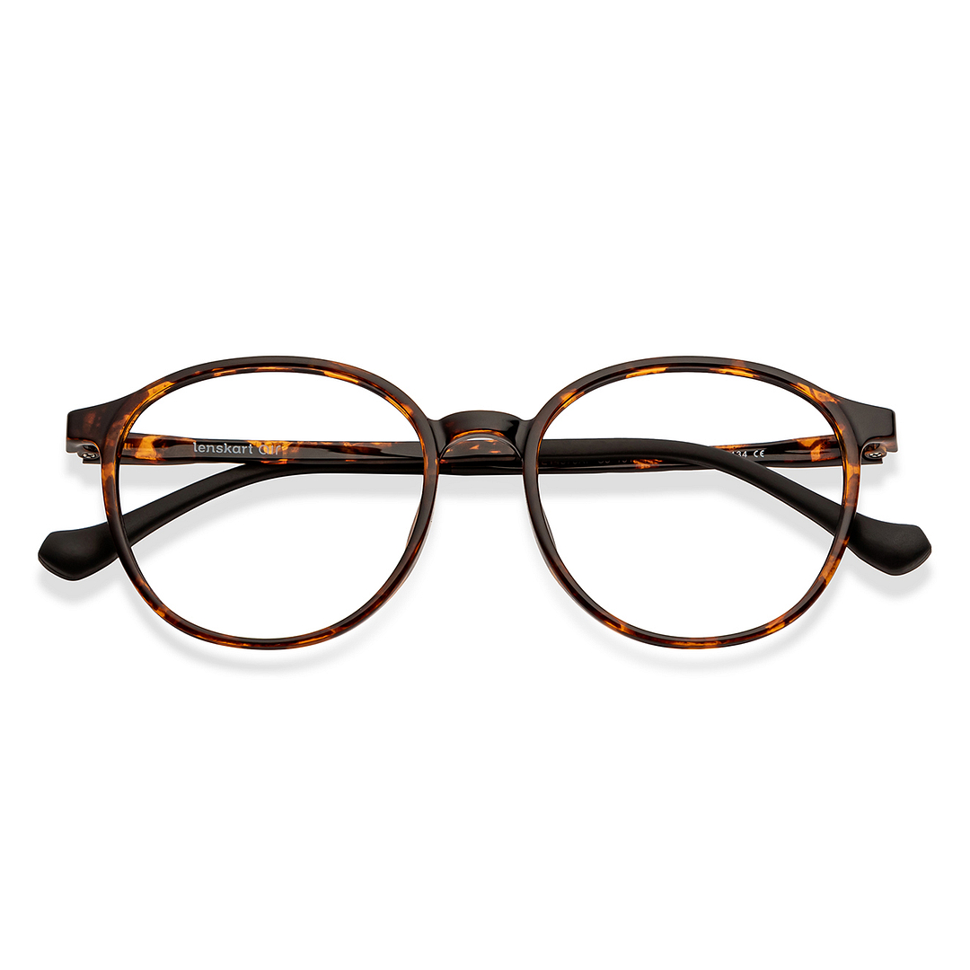 Lenskart Air Online Tortoise Full Rim Round left side