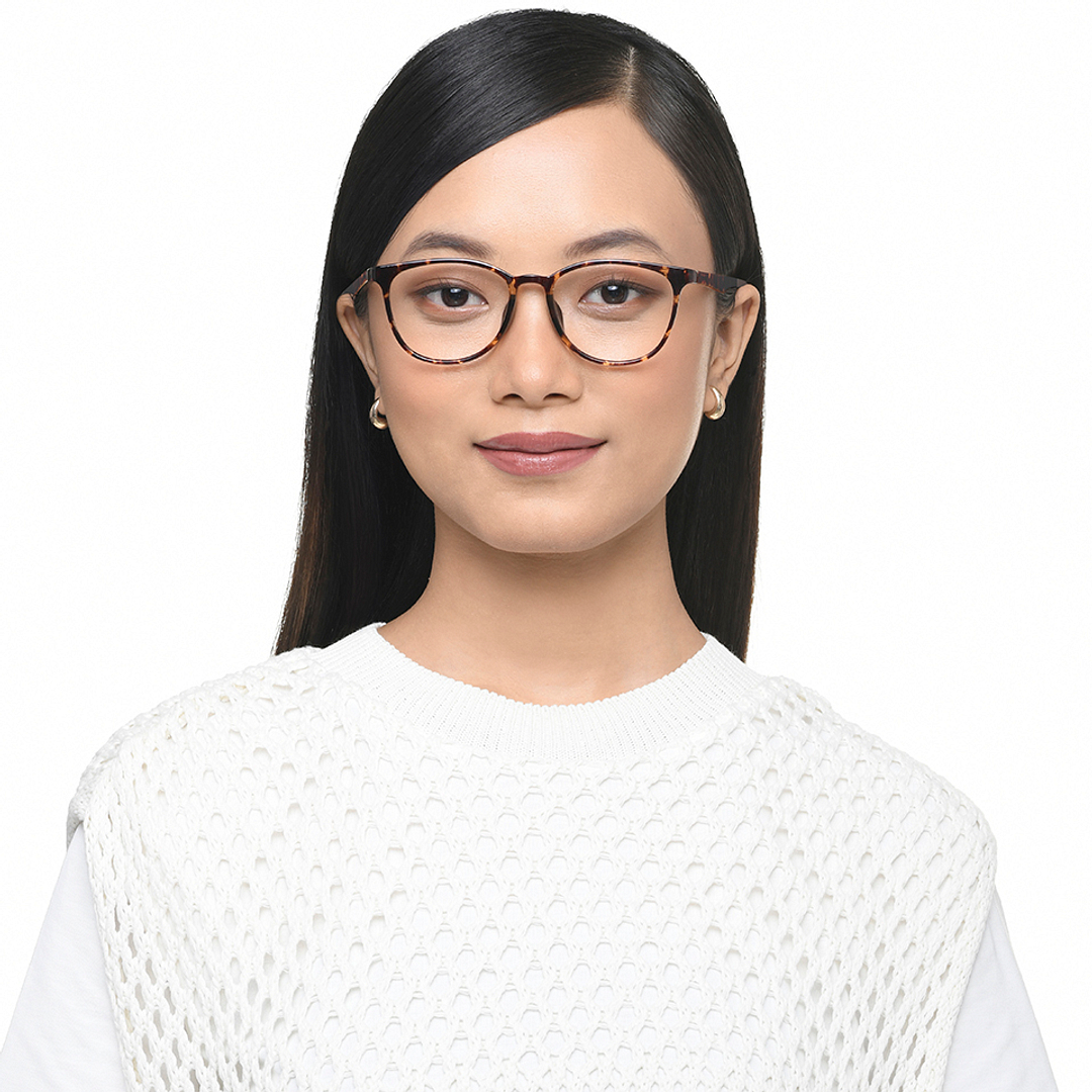 Lenskart Air Tortoise Full Rim Round right side