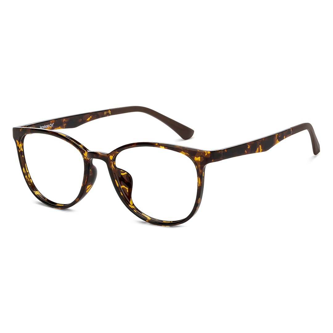 Lenskart Air Tortoise Full Rim Round left side