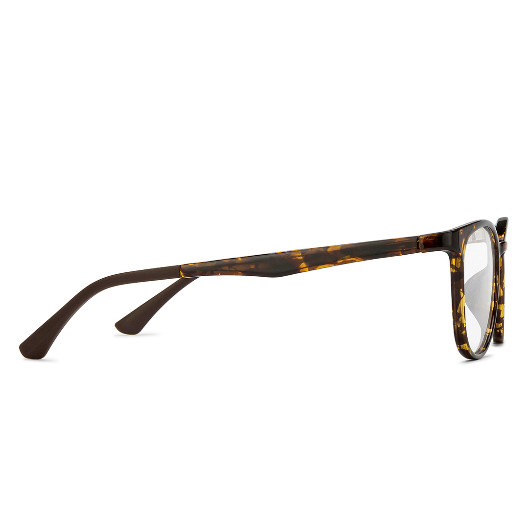 Lenskart Air Tortoise Full Rim Round left side