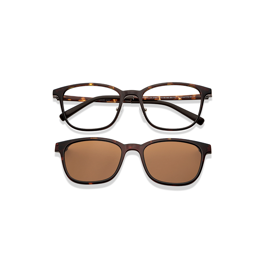 Lenskart Air Tortoise Full Rim Square right side