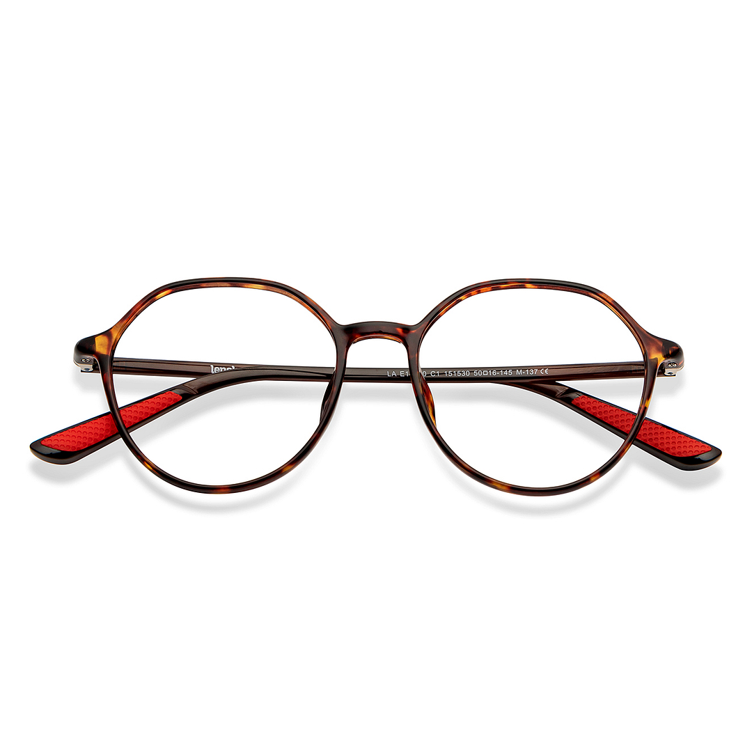 Lenskart Air Online Tortoise Full Rim Round left side