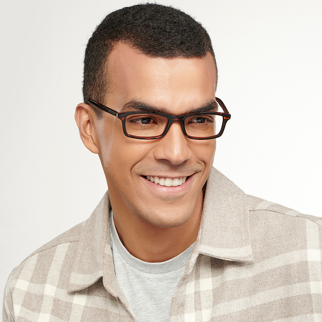 LENSKART BLU READERS Demi Turquoise Full Rim Rectangle LENSKART BLU READERS LR E11058 Only for 1 Prefitted Powers left side