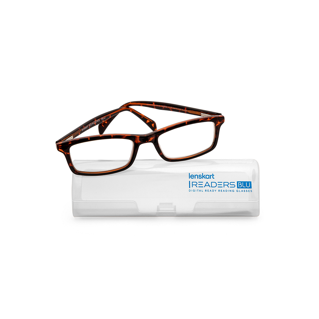 LENSKART BLU READERS Demi Turquoise Full Rim Rectangle LENSKART BLU READERS LR E11058 Only for 1 Prefitted Powers right side