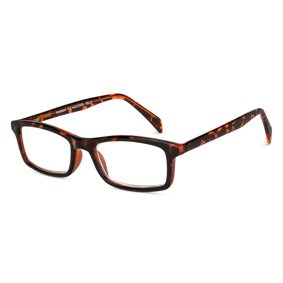 LENSKART BLU READERS Demi Turquoise Full Rim Rectangle LENSKART BLU READERS LR E11058 Only for 2 Prefitted Powers left side