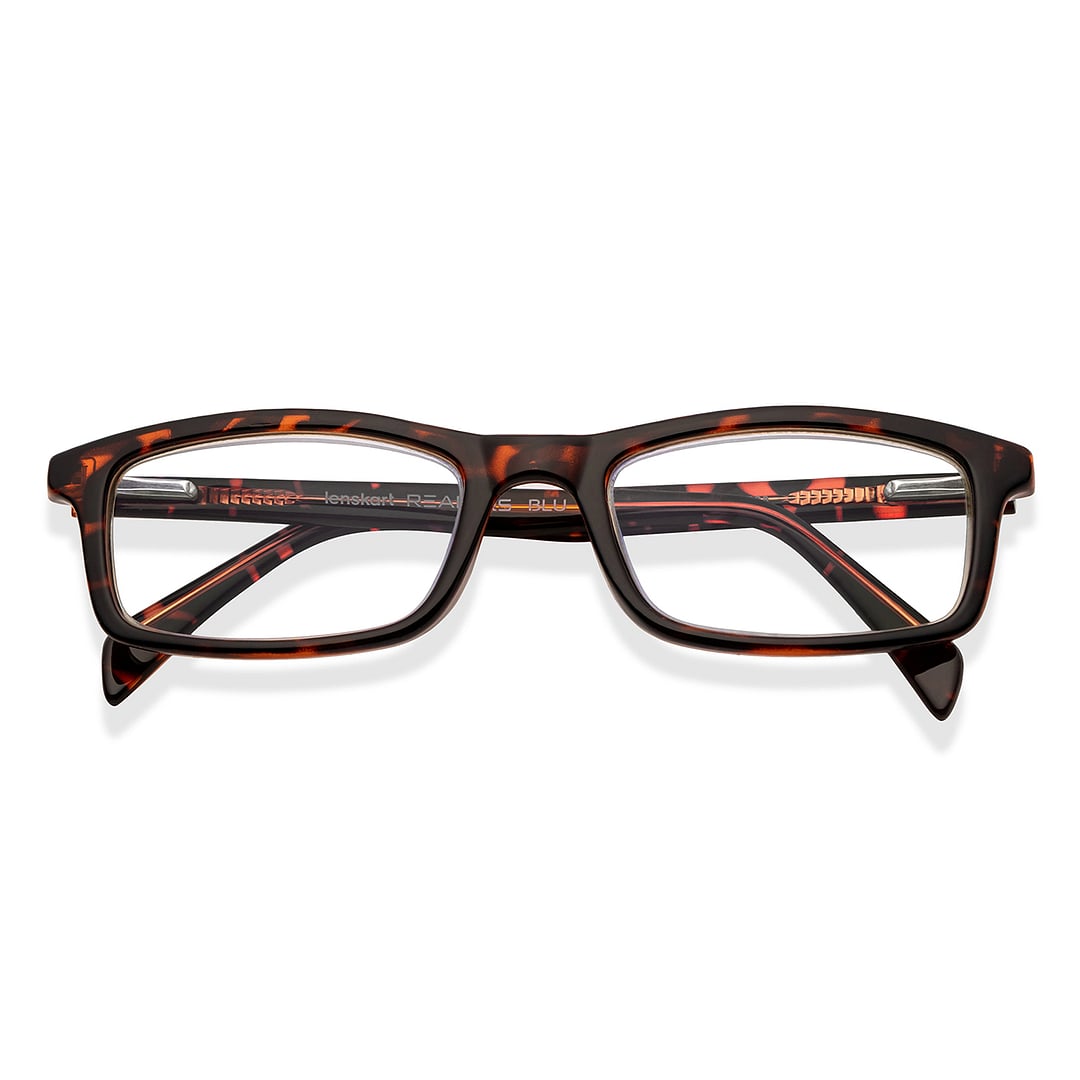 LENSKART BLU READERS Demi Turquoise Full Rim Rectangle LENSKART BLU READERS LR E11058 Only for 2 Prefitted Powers left side