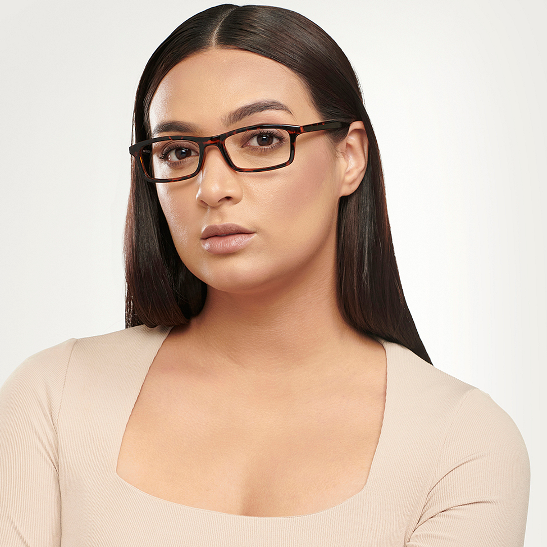 LENSKART BLU READERS Demi Turquoise Full Rim Rectangle LENSKART BLU READERS LR E11058 Only for 2 5 Prefitted Powers right side