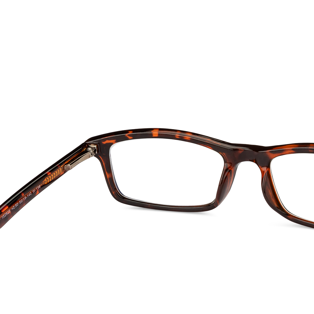 LENSKART BLU READERS Demi Turquoise Full Rim Rectangle LENSKART BLU READERS LR E11058 Only for 2 5 Prefitted Powers right side